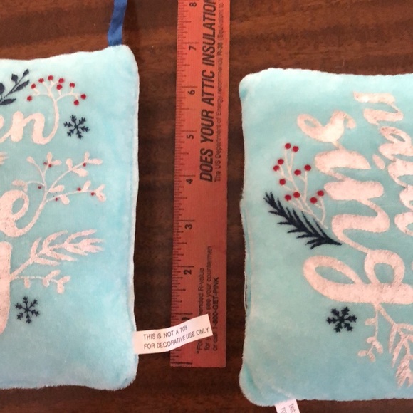 2  Christmas themed soft decorative puffy hanging pillows - Picture 10 of 15